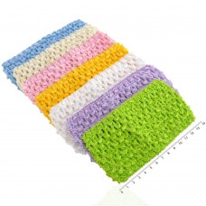 Набор повязок-заготовок для волос цветные (8422)