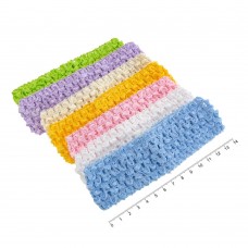 Набор повязок-заготовок для волос цветные (8423)