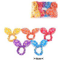 Набор резинок для волос солоха с принтом ромашки (12031)