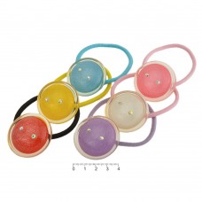 Набор детских тонких резинок для волос с украшением (1290)