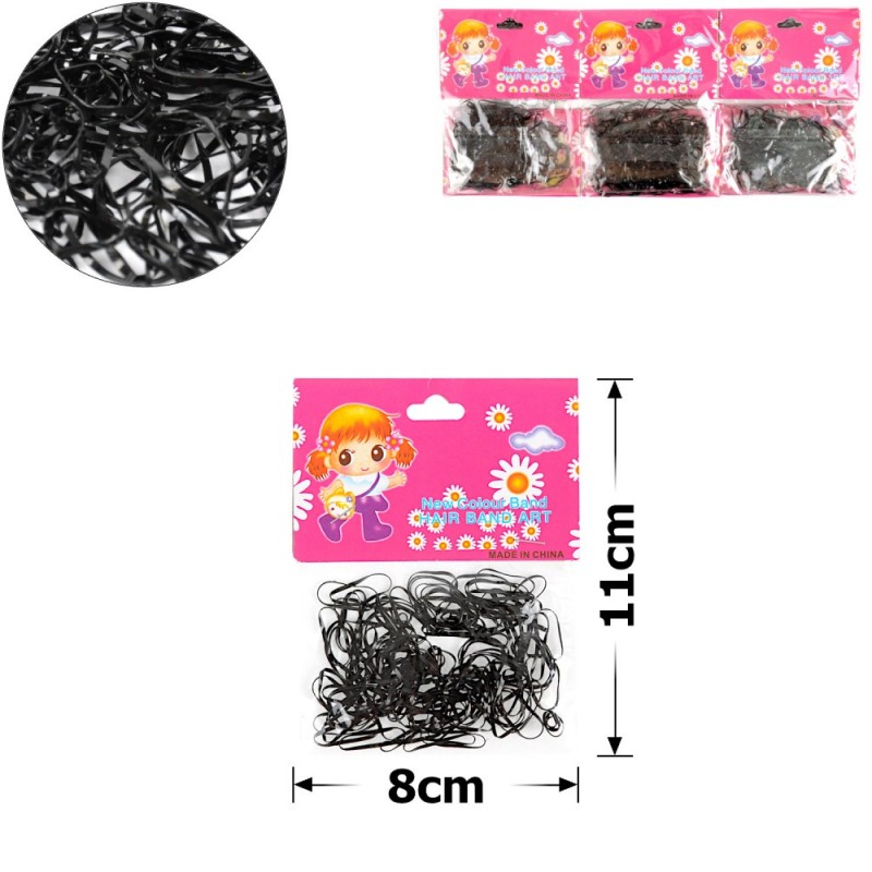 Набор силиконовых резинок-тропиканок для афрокосичек тонкая нарезка (1313)