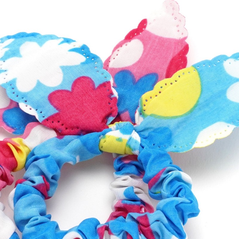 Набор резинок для волос солоха с принтом цветы (13798)