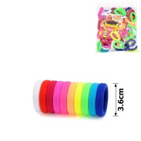 Набор резинок для волос из микрофибры Калуш 3.6см цветной яркий (14699)