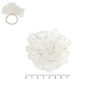 (89-14828) Набор резинок-бантов для волос белые