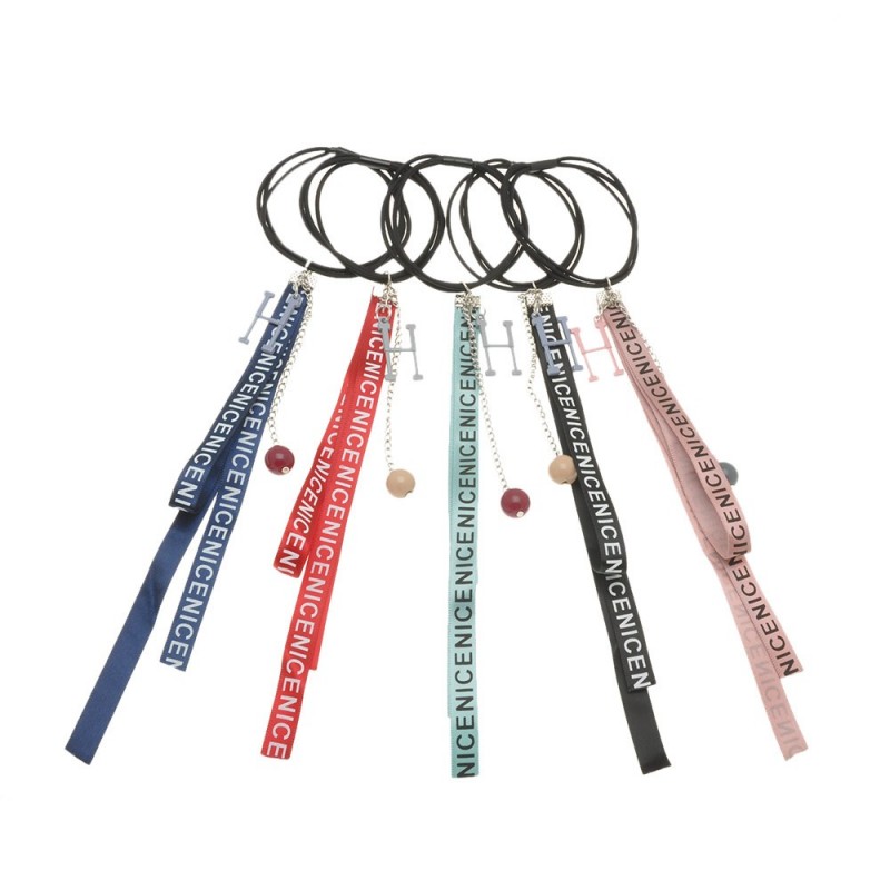 Набор резинок для волос с лентой (14844)