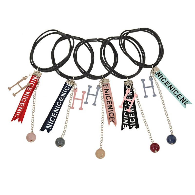 Набор резинок для волос с лентой (14844)