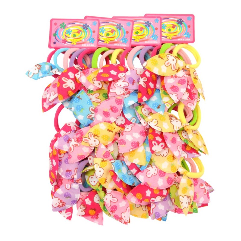 Набор резинок для волос солоха с принтом зайчик (15301)