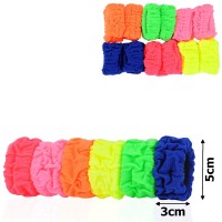 Набор резинок для волос из микрофибры жатых широких (15315)