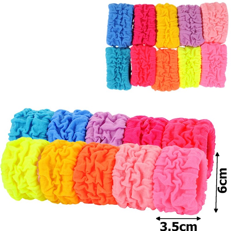 Набор резинок для волос из микрофибры жатых широких (15321)