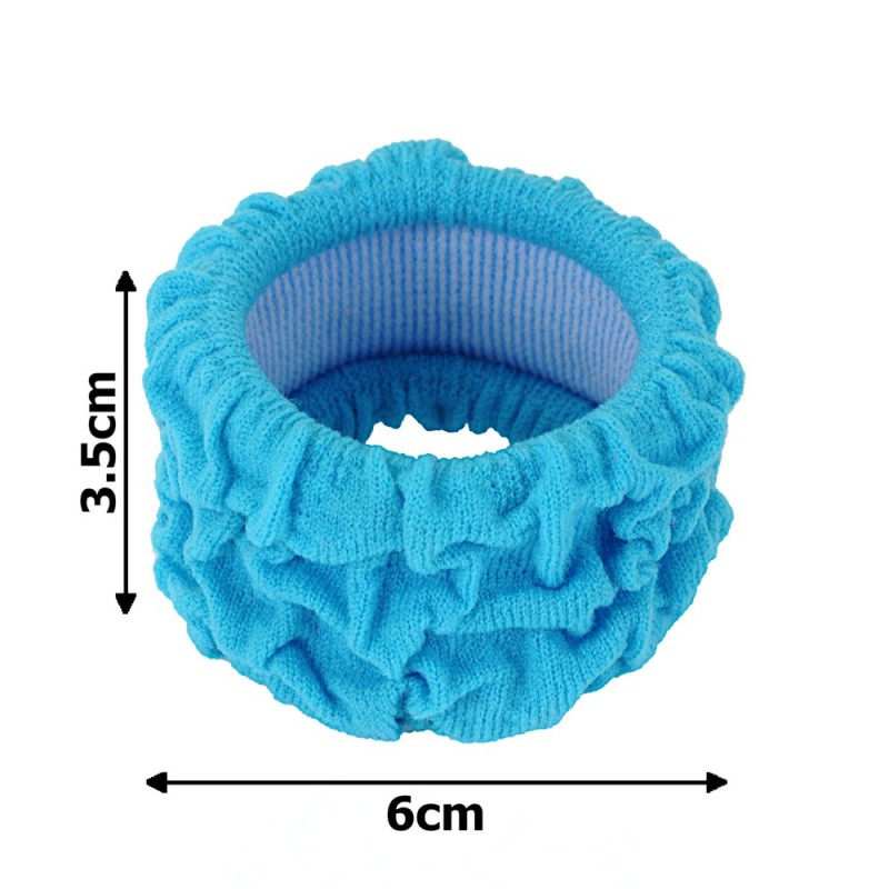 Набор резинок для волос из микрофибры жатых широких (15321)