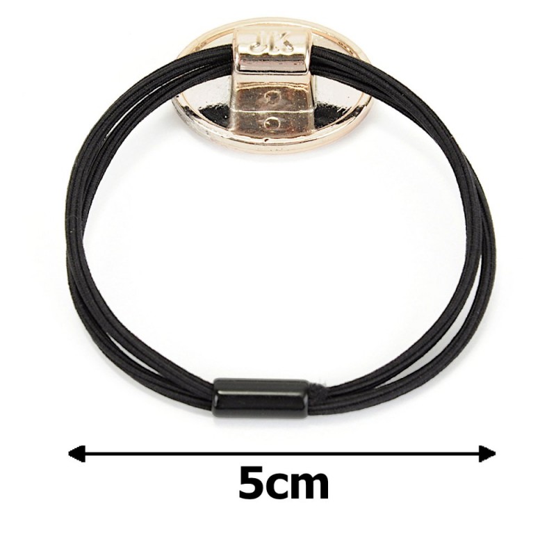 Набор двойных резинок для волос с фигурками черный (15324)