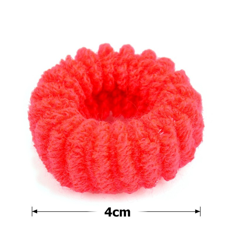 Набор больших махровых резинок для волос Калуш 4см (3097) цветной яркий