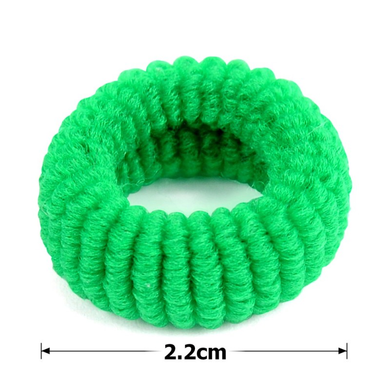 Набор маленьких махровых резинок для волос Калуш 2.2см (3107) цветной яркий