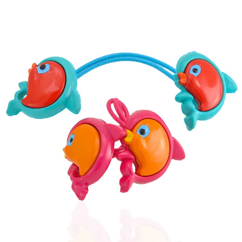 Набор детских резинок для волос с дельфином (3699)