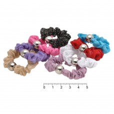 Набор резинок для волос из шифоновой ткани тонкие (4056) вариант 01