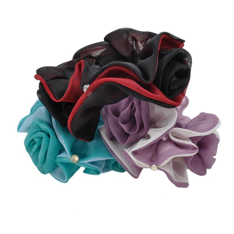 Набор резинок для волос шифоновый (6904)