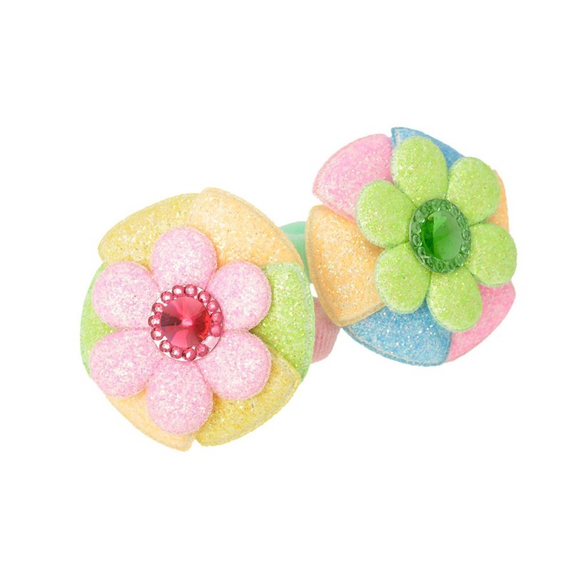 Набор детских резинок для волос с бантиком (7333)