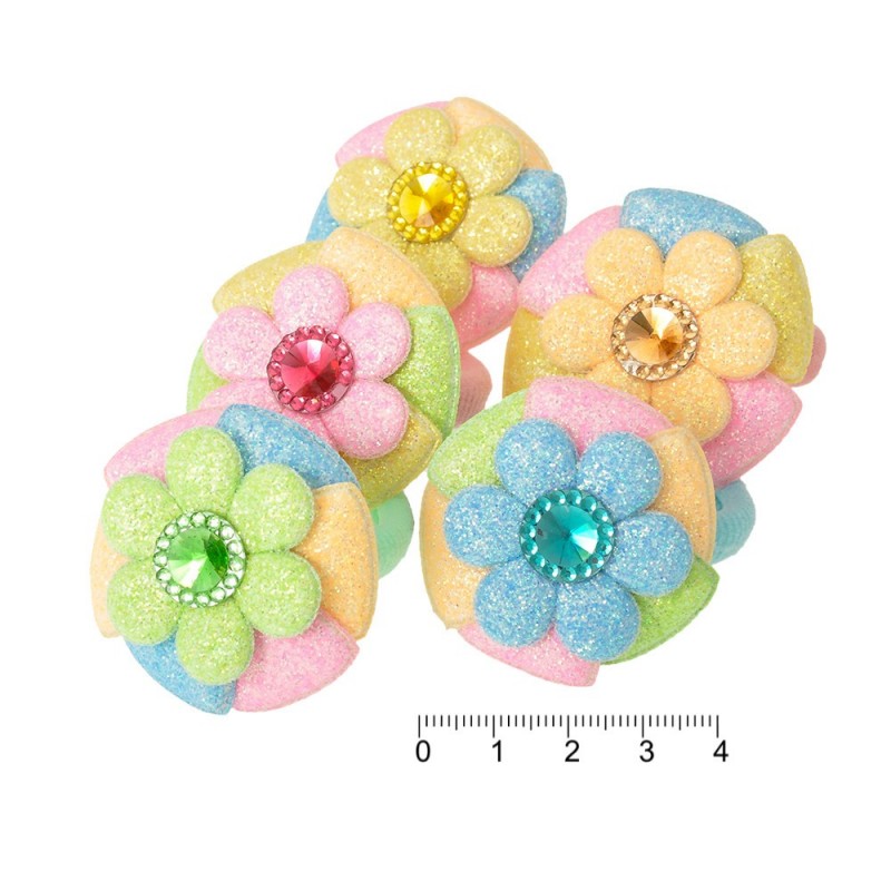 Набор детских резинок для волос с бантиком (7333)