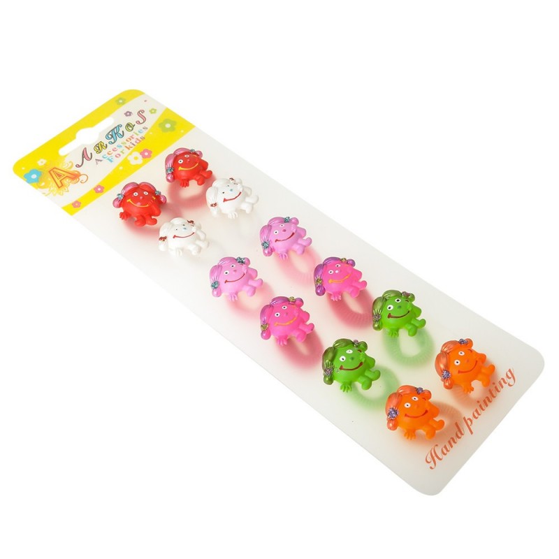 Набор детских резинок для волос Девочка (746)