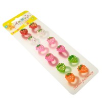 Набор детских резинок для волос Клубника (754)