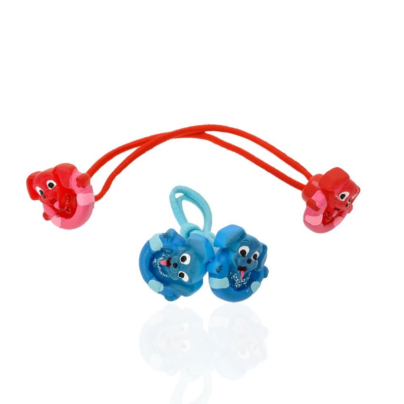 Набор детских тонких резинок для волос Собачка (781)