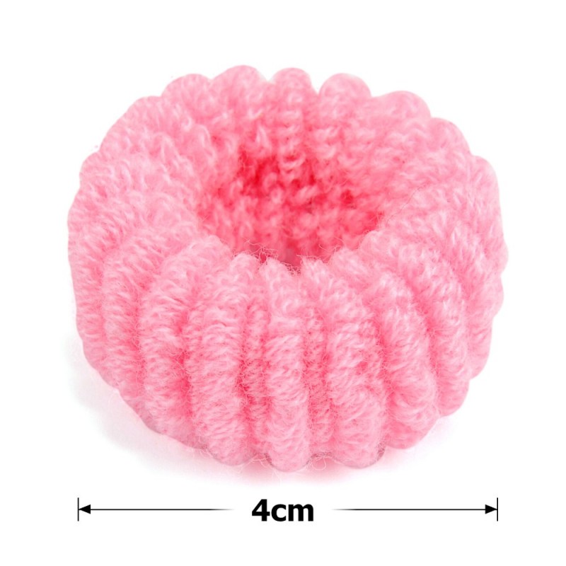 Набор больших махровых резинок для волос Калуш 4см (8130) пастельный