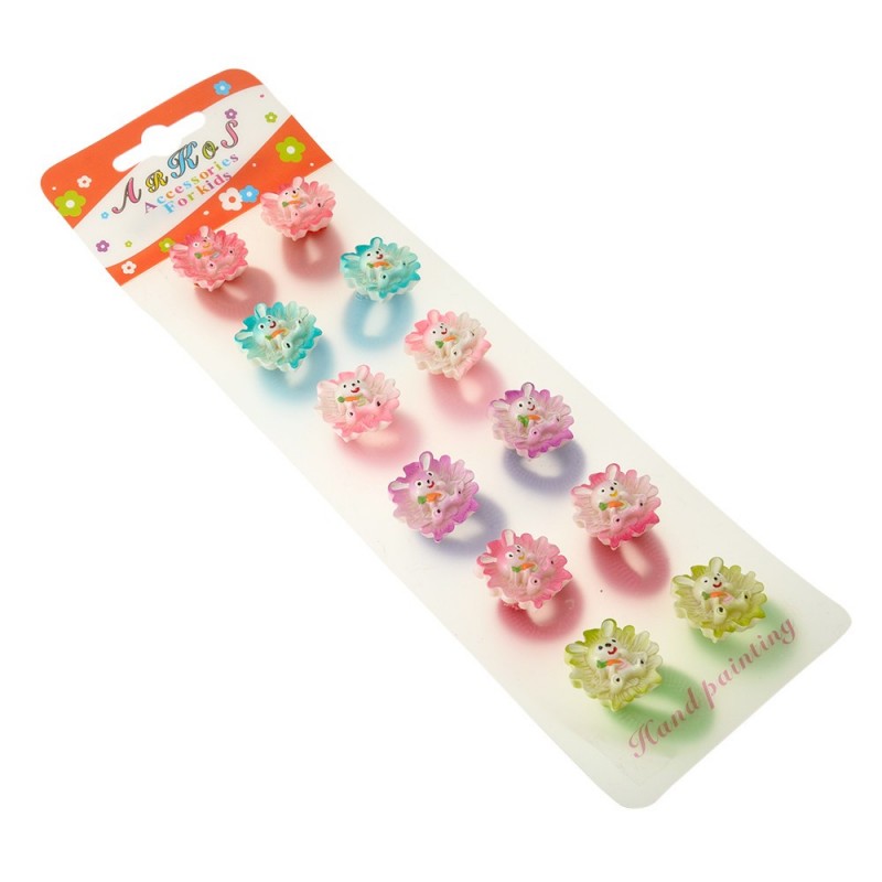 Набор детских резинок для волос Зайчик (872)