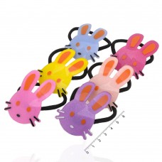 Набор детских тонких резинок для волос Зайчик (916)