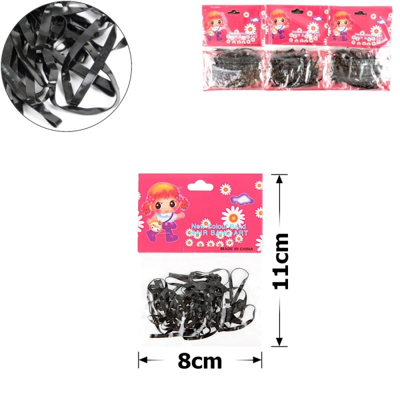 Набор силиконовых резинок-тропиканок для афрокосичек широкая нарезка (922)