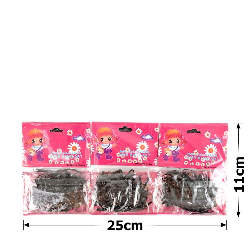 Набор силиконовых резинок-тропиканок для афрокосичек широкая нарезка (922)