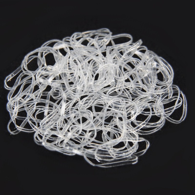 Набор силиконовых резинок-тропиканок для афрокосичек тонкая нарезка (9304)