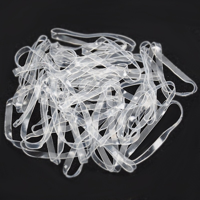 Набор силиконовых резинок-тропиканок для афрокосичек широкая нарезка (9305)