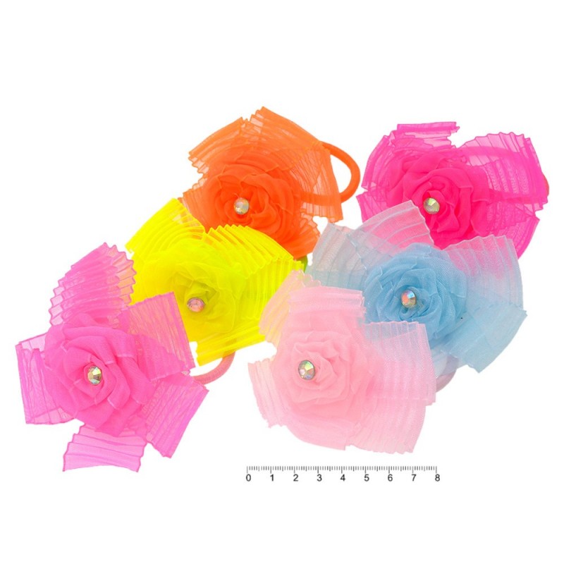 Набор детских резинок для волос с бантиком (9801)