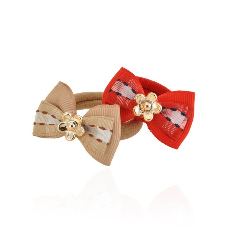 Набор детских резинок для волос с бантиком (9812)