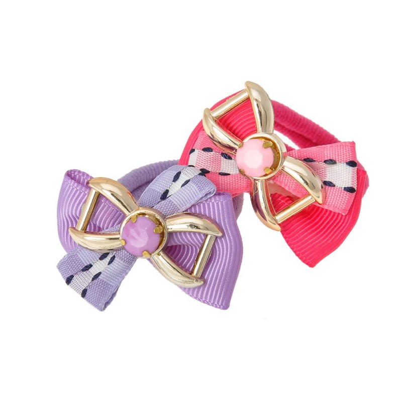 Набор детских резинок для волос с бантиком (9815)