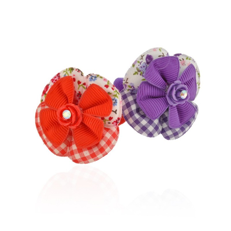 Набор детских резинок для волос с бантиком (9829)