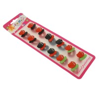 Набор детских резинок для волос с пластиковым цветком (984)