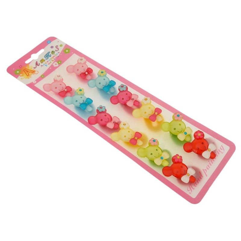 Набор детских резинок для волос Мишка (994)