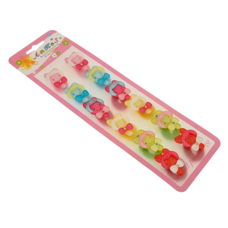 Набор детских резинок для волос Девочка (995)