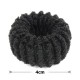 Набор больших махровых резинок для волос Калуш 4см (9985) черный