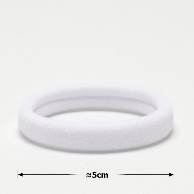 Набор резинок для волос из микрофибры Калуш 4.5см белый (27984)