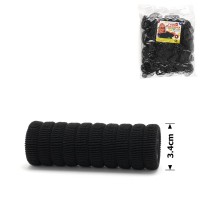 Набор маленьких махровых резинок для волос Калуш 3.4см (3093) черный