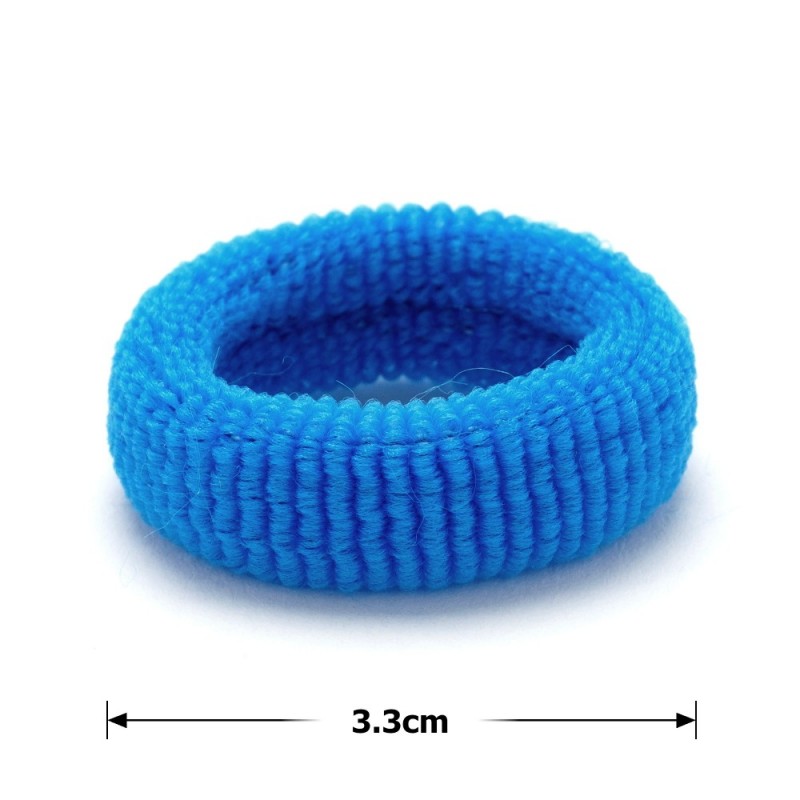 Набор маленьких махровых резинок для волос Калуш 3.3см (3103) цветной яркий