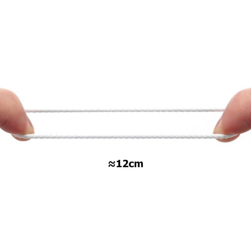 Набор резинок для волос из микрофибры (10-14266) белый