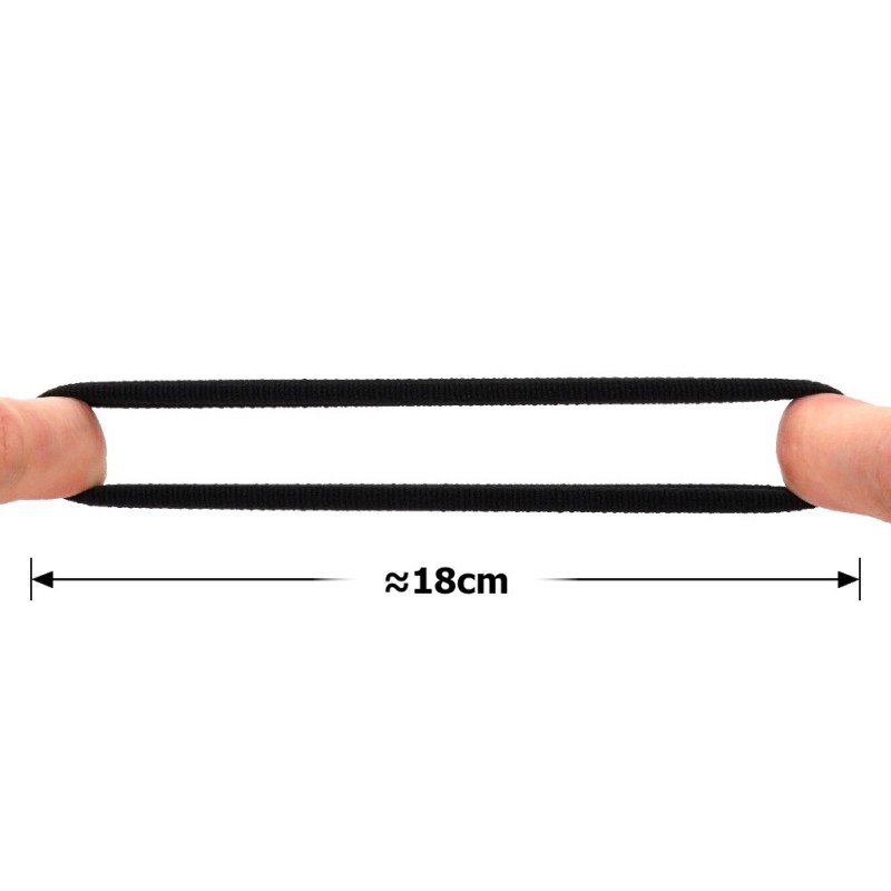 Набор резинок для волос из микрофибры (20-15229) в коробочке, темная