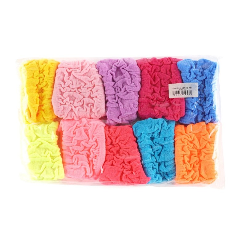 Набор резинок для волос из микрофибры жатых широких (15321)