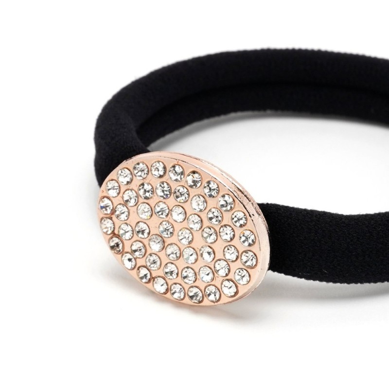 Резинка для волос микрофибра с украшением (25557) вариант 03