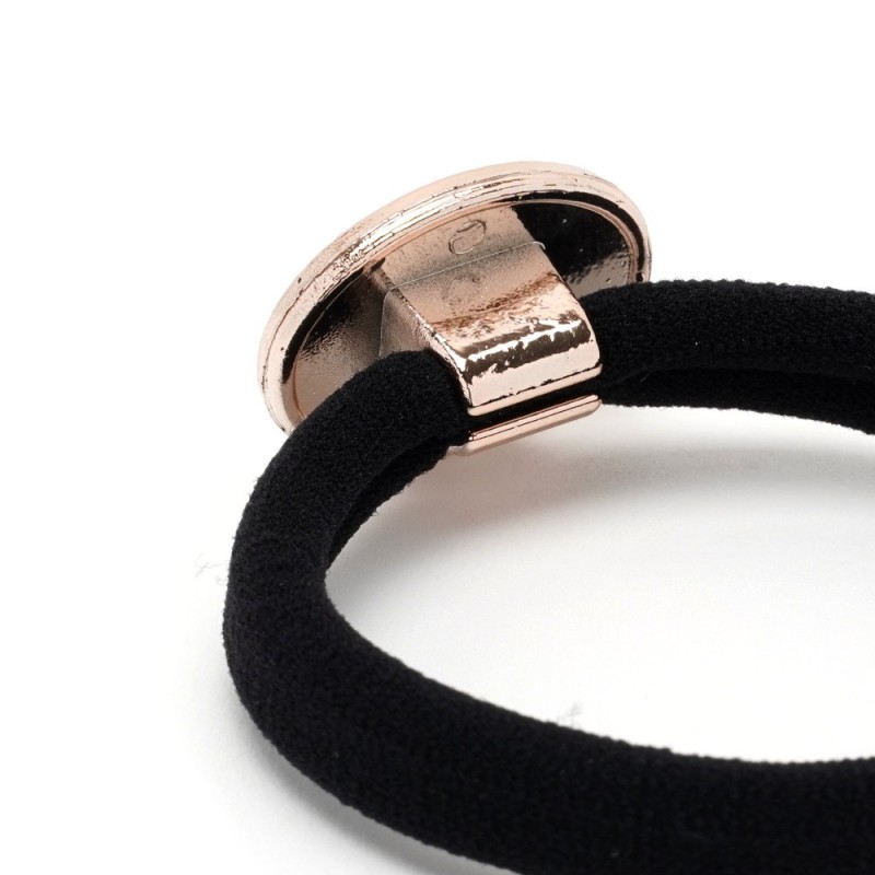 Резинка для волос микрофибра с украшением (25557) вариант 03