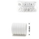 Набор резинок для волос из микрофибры (30-25794) белый
