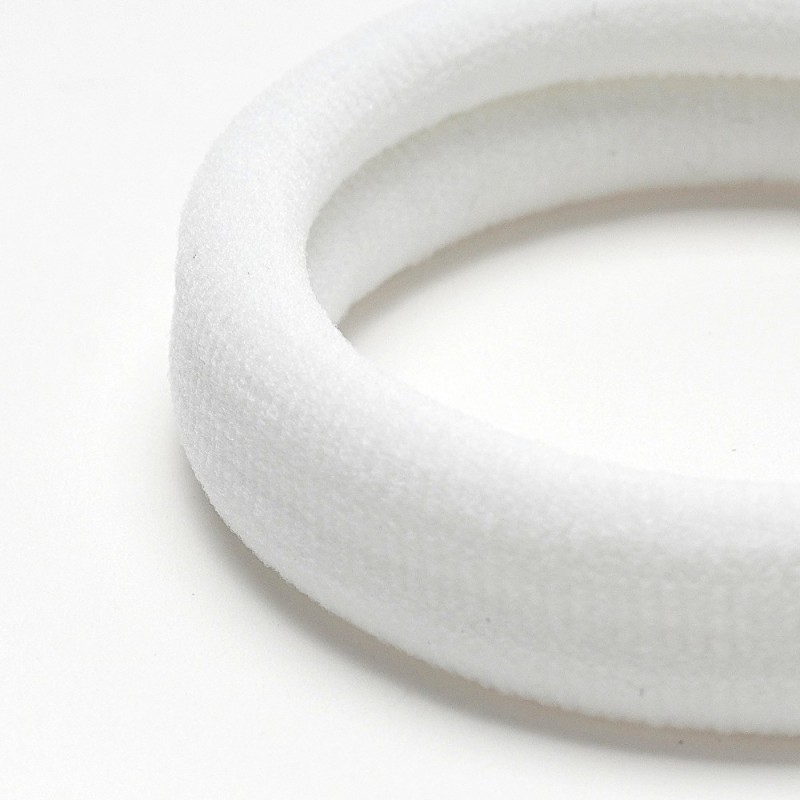 Набор резинок для волос из микрофибры (30-25794) белый